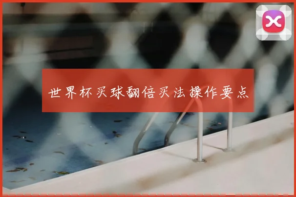 世界杯买球翻倍买法操作要点